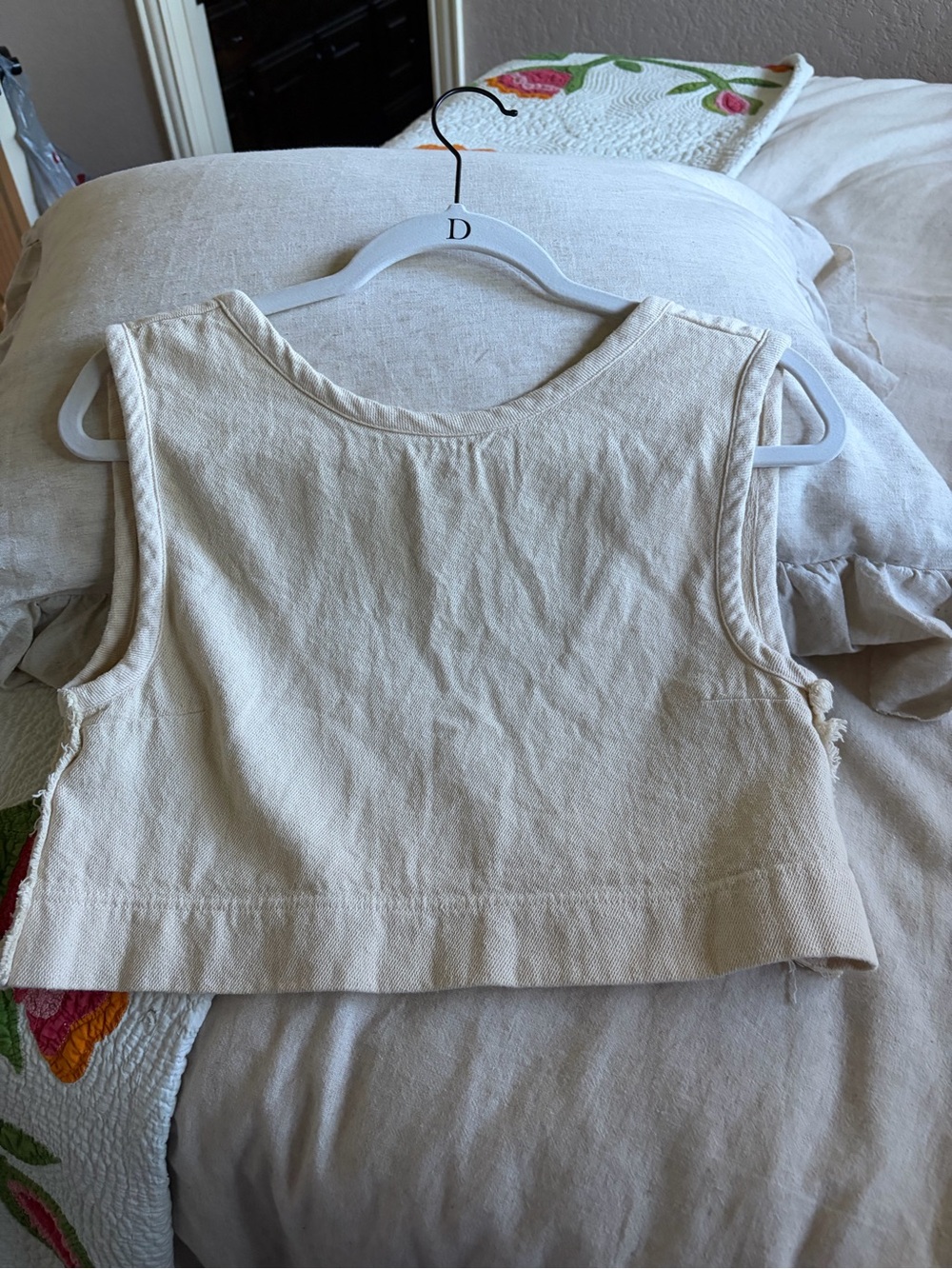 Free People Scoop Back Crop Tank Top